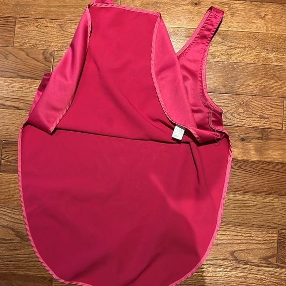 Costa Blanca pink satin  vintage style tank top blouse Sz L - Picture 8 of 11